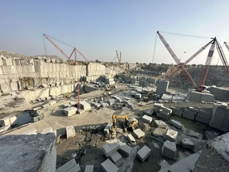 Granite mining at black markino mines
