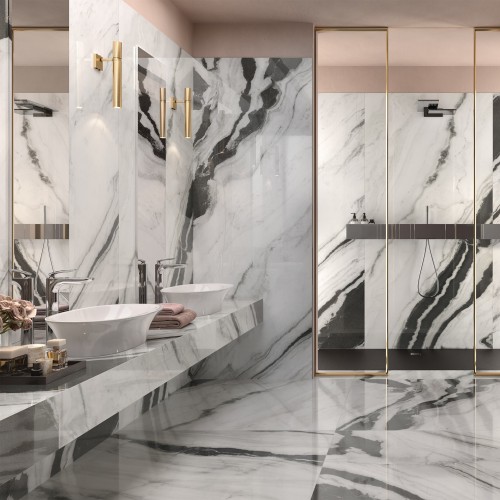 Panda Marble Bathroom